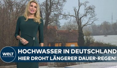 WETTER: Hochwasser in Deutschland! In manchen Regionen wird es länger Dauer-Regen geben