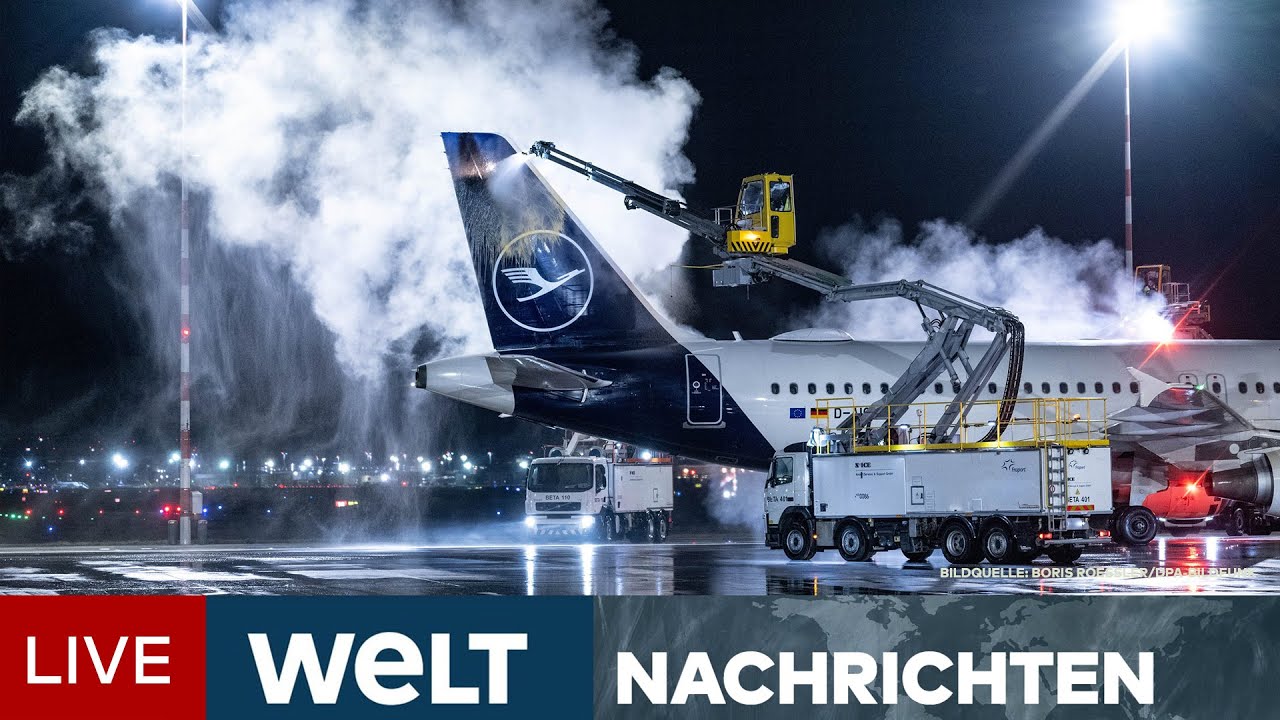 DEUTSCHLAND: Heftiger Schneefall und Glatteis bremsen Bahn- und Flugverkehr aus | WELT Newsstream