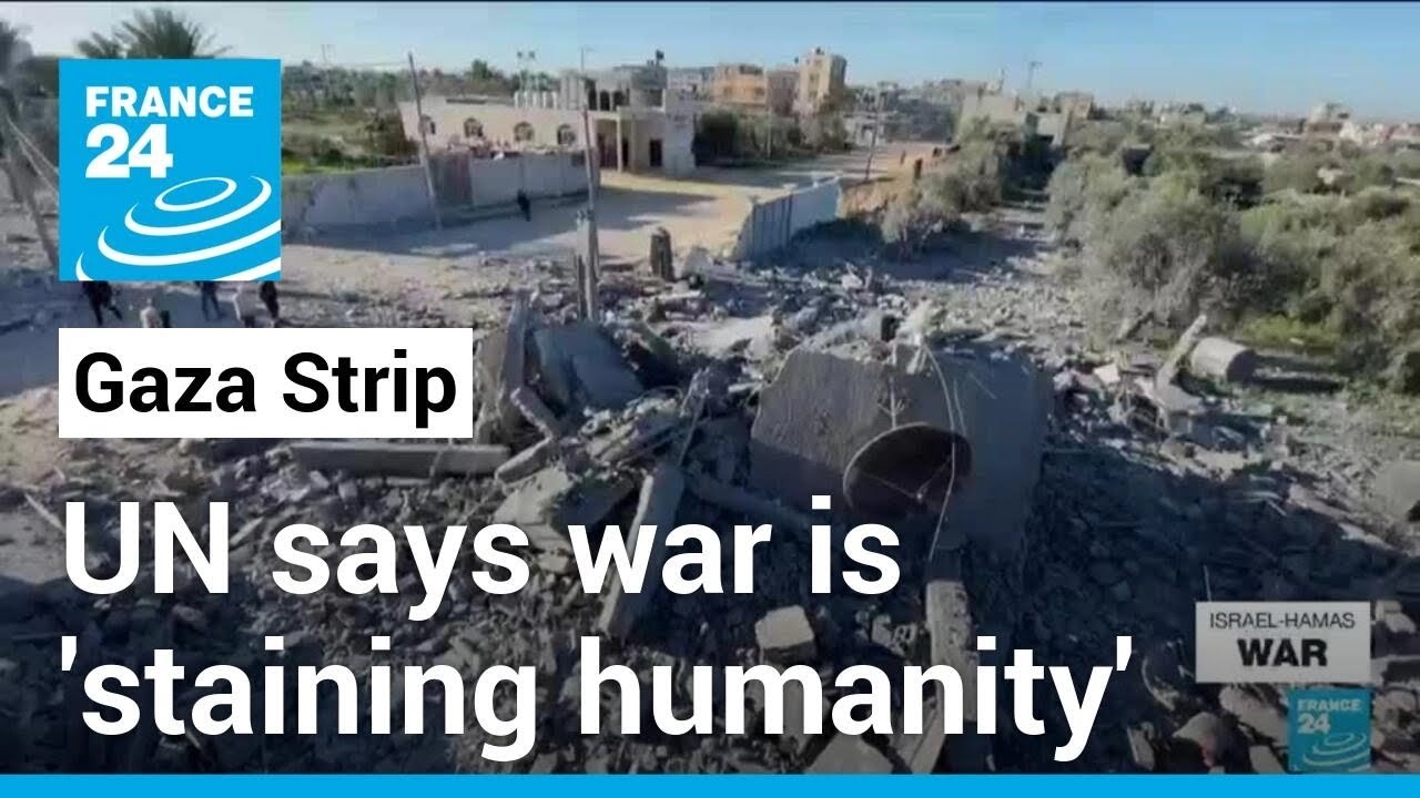 UN says Gaza war 'staining humanity' on eve of 100th day • FRANCE 24 English