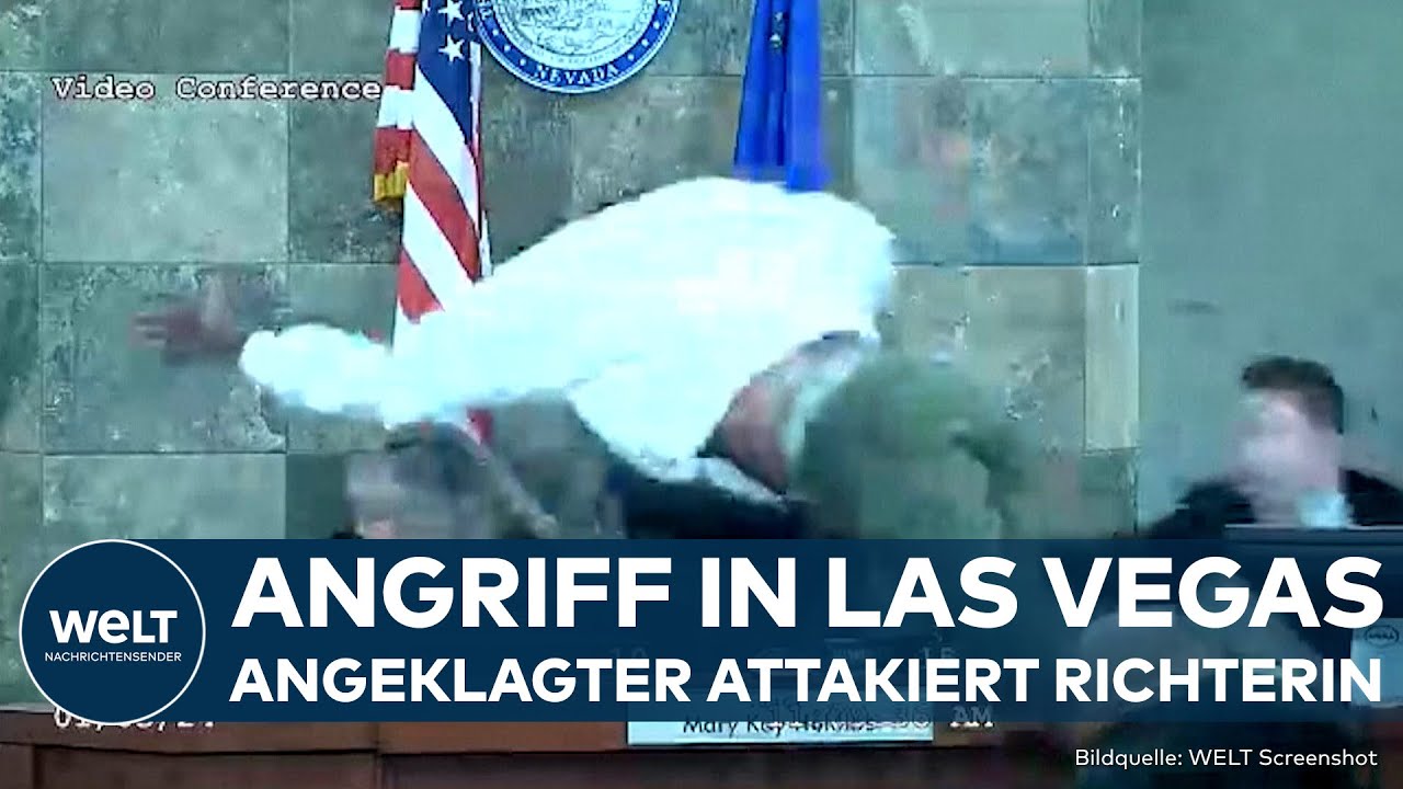 LAS VEGAS: Im Gerichtssaal! Angeklagter stürzt sich auf US-Richterin und schlägt sie zusammen