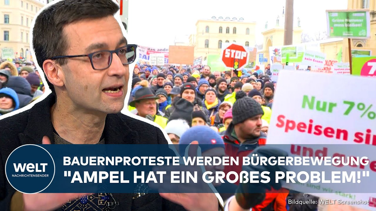 BAUERNPROTESTE IN DEUTSCHLAND: Beginn einer neuen Bürgerbewegung "Ampel hat ein großes Problem!"