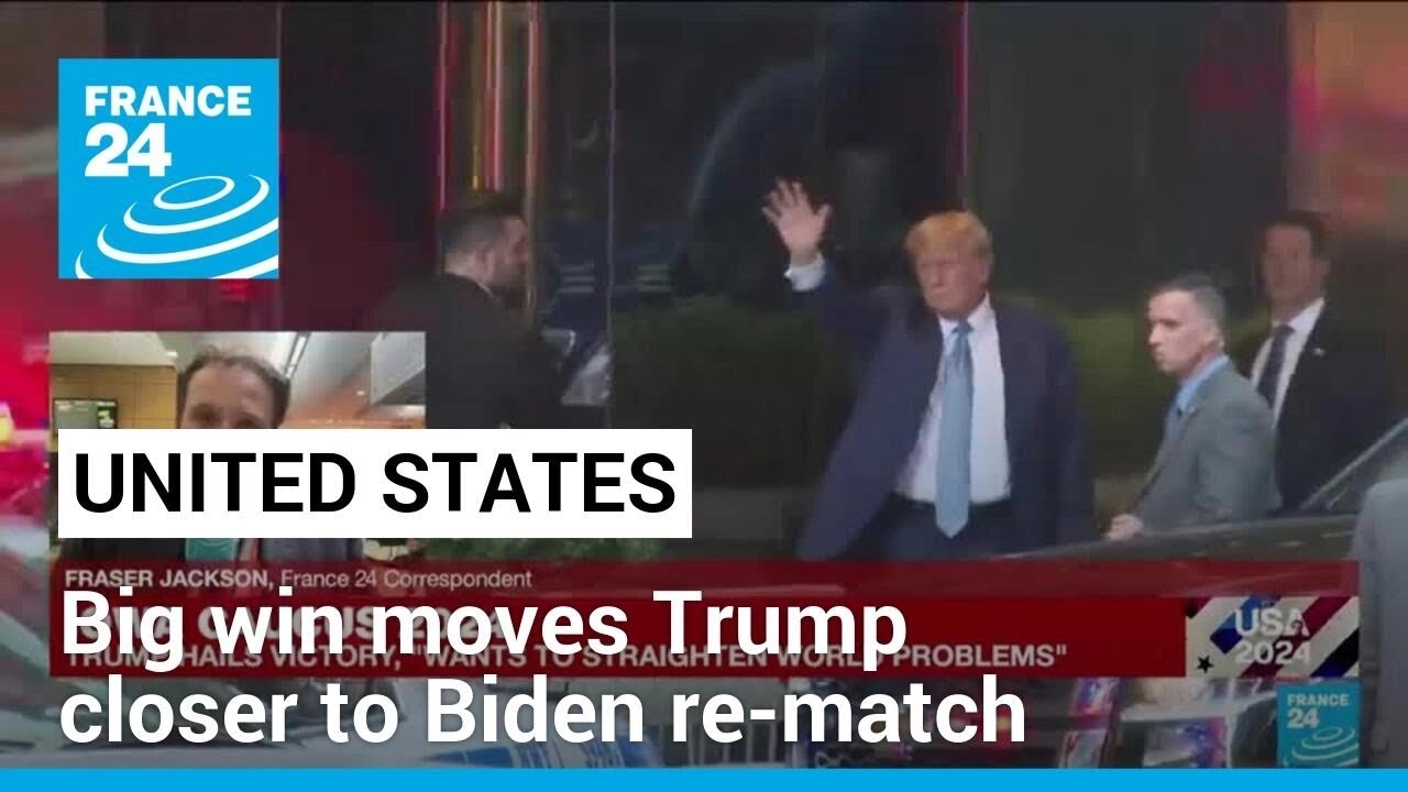 Big win in Iowa moves Trump closer to Biden re-match • FRANCE 24 English