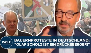 BAUERNPROTESTE IN DEUTSCHLAND: Fleischhauer "Olaf Scholz ist ein Drückeberger!"