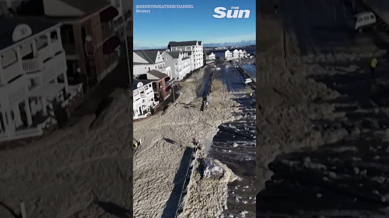 Hampton police declare emergency as seafoam floods New Hampshire roads