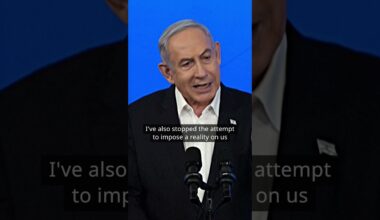 Israel's Prime Minister Netanyahu opposes establishment of a Palestinian state | DW News