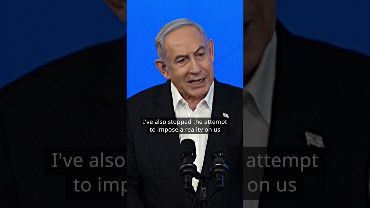 Israel's Prime Minister Netanyahu opposes establishment of a Palestinian state | DW News