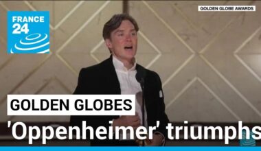 'Oppenheimer' triumphs at Golden Globes on disappointing night for 'Barbie' • FRANCE 24 English