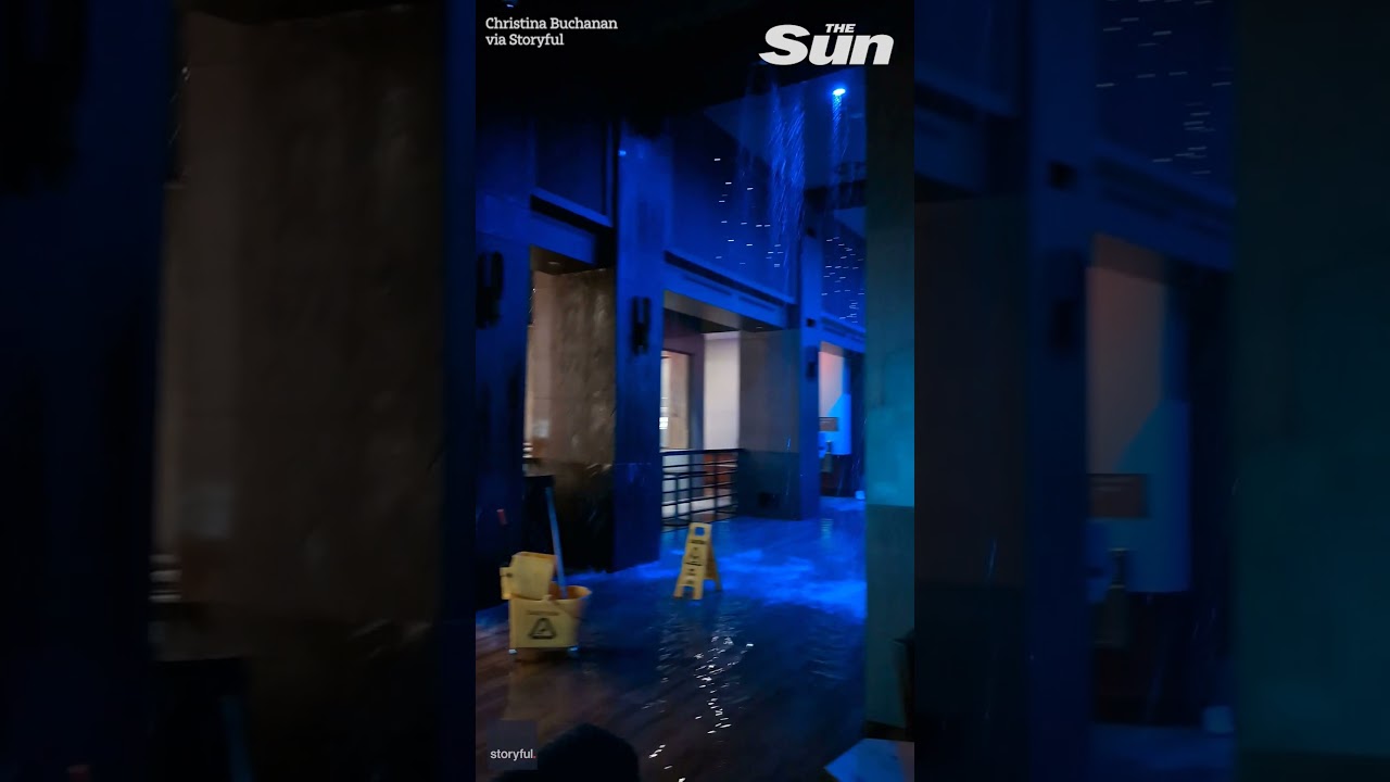 Moment Maryland resort FLOODS during live show #shorts