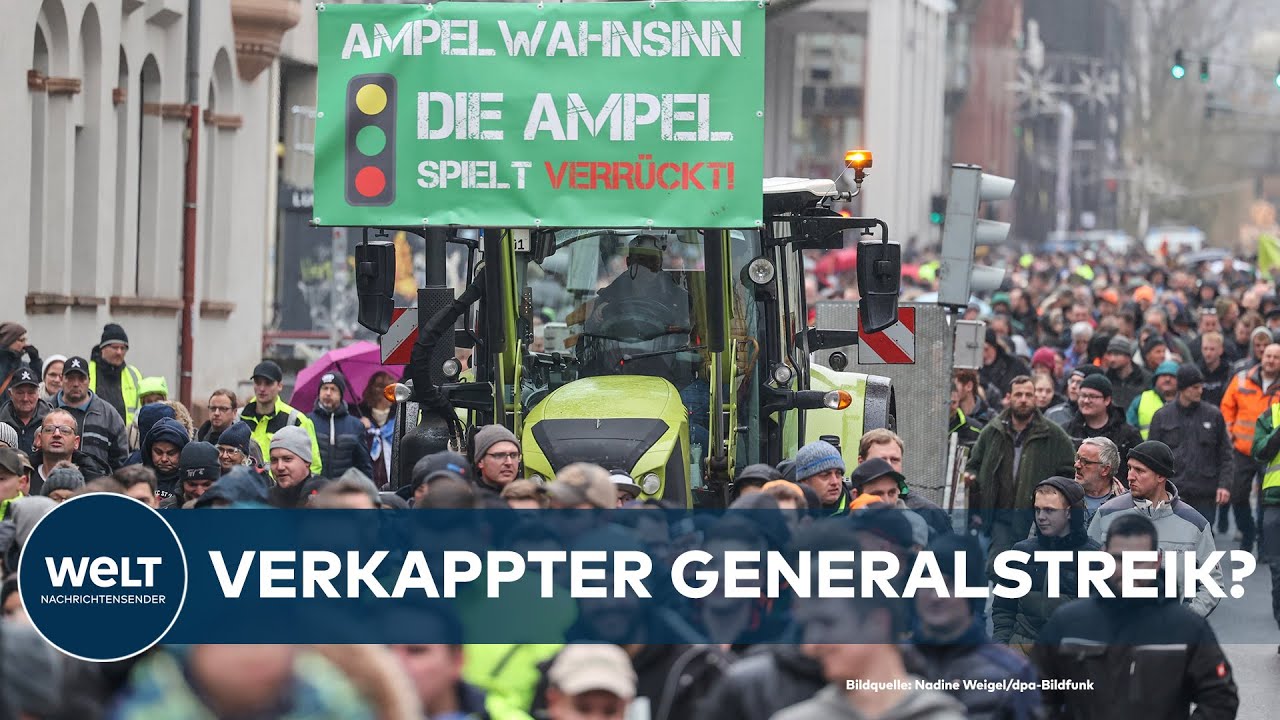 DEUTSCHLAND LAHMGELEGT? Bauern, Brummis, GDL - Gegen diese Proteste ist Klimakleberei Kinderkram