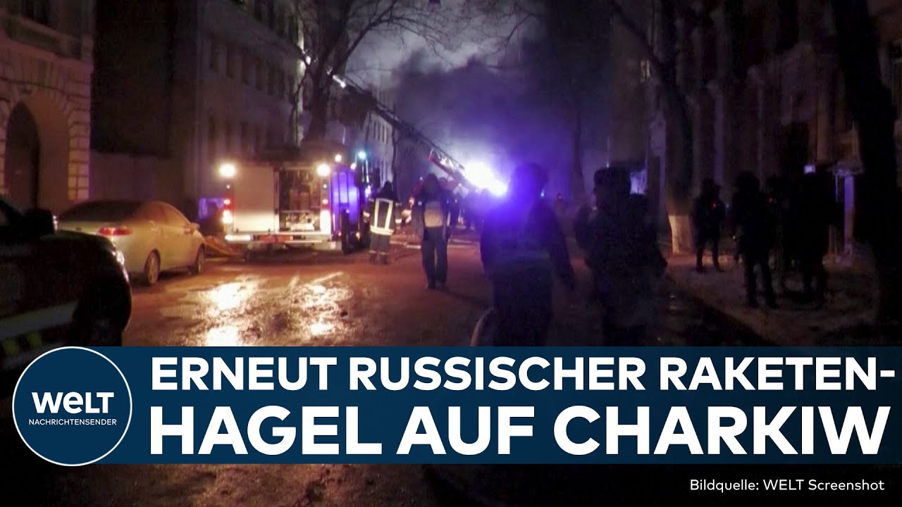 UKRAINE-KRIEG: Russische Truppen greifen erneut Charkiw mit Raketen an! Mindestens 17 Verletzte