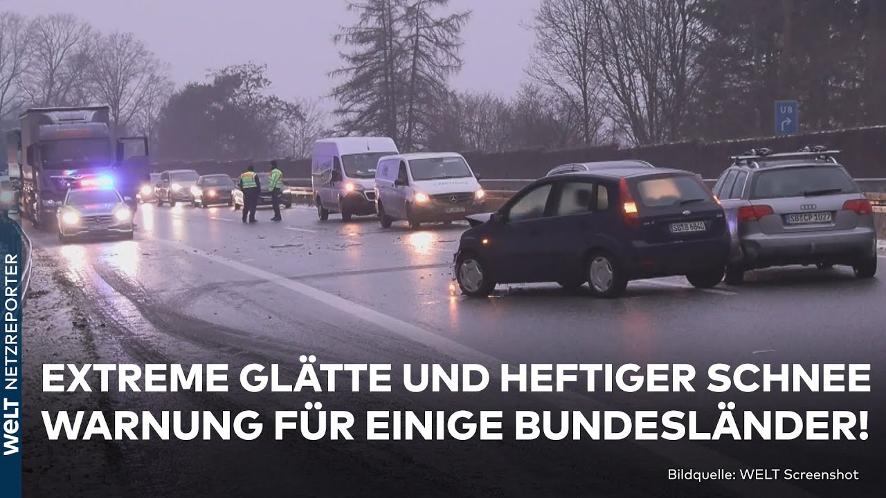 DEUTSCHLAND: Extremes Glatteis und massenhaft Schnee! Winter trifft einige Bundesländer mit Wucht