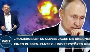 PUTINS KRIEG: "Panzergrab!" So clever jagen die Ukrainer einen Russen-Panzer - und zerstören ihn