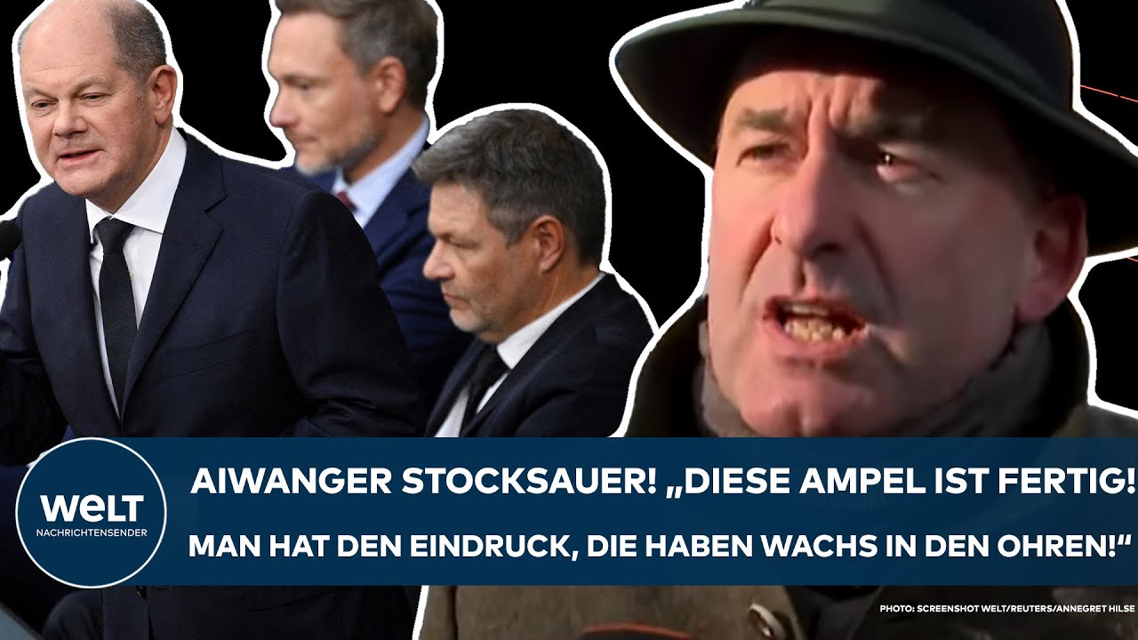 HUBERT AIWANGER: "Diese Ampel ist fertig! Man hat den Eindruck, die haben Wachs in den Ohren!"