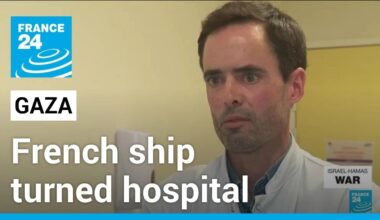 French ship turned hospital treats Gazans in Egypt • FRANCE 24 English