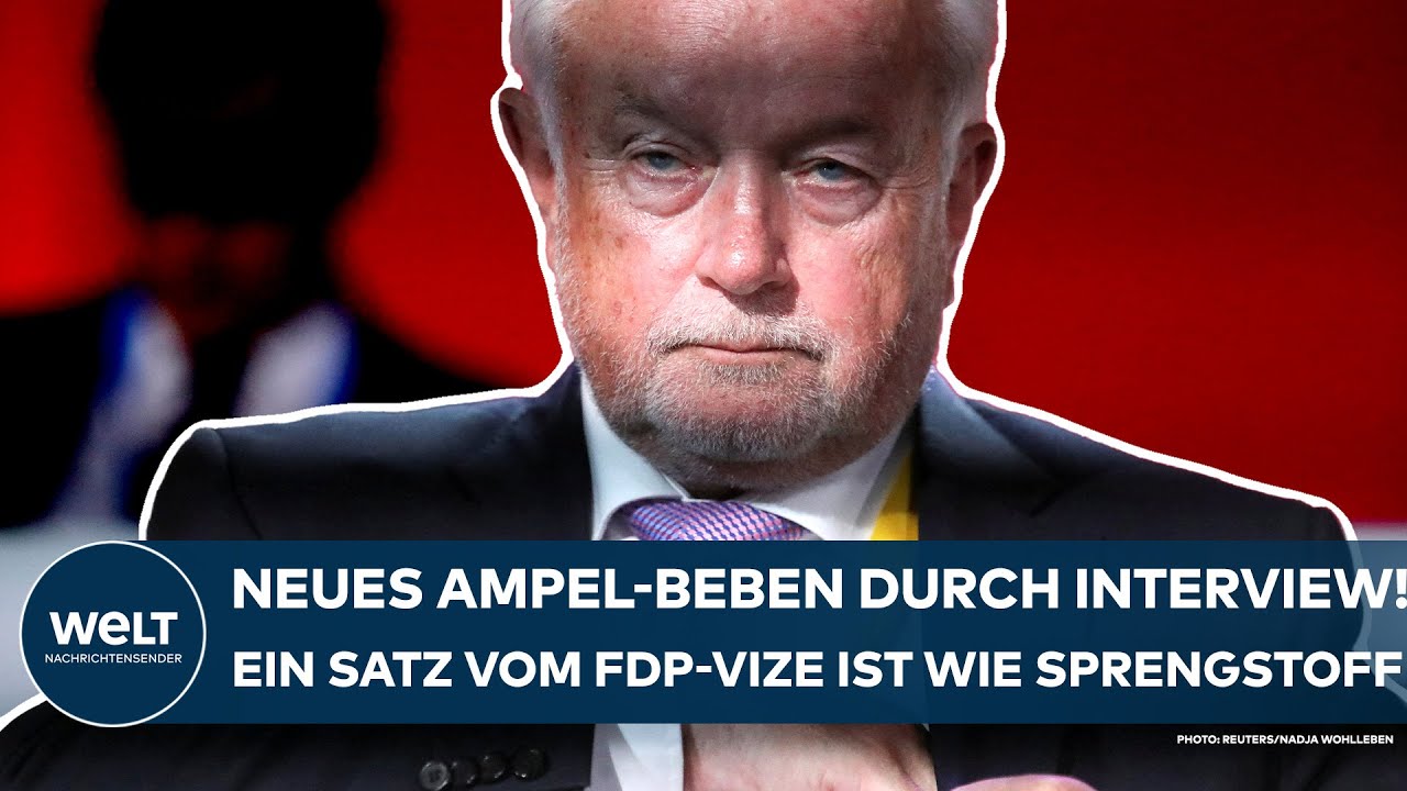 WOLFGANG KUBICKI: Neues Ampel-Beben durch Interview! Ein Satz vom FDP-Vize ist wie Sprengstoff