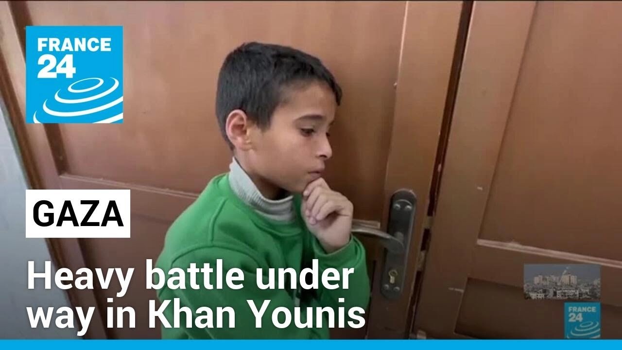 Israeli forces pound Khan Younis near major Gaza hospital • FRANCE 24 English