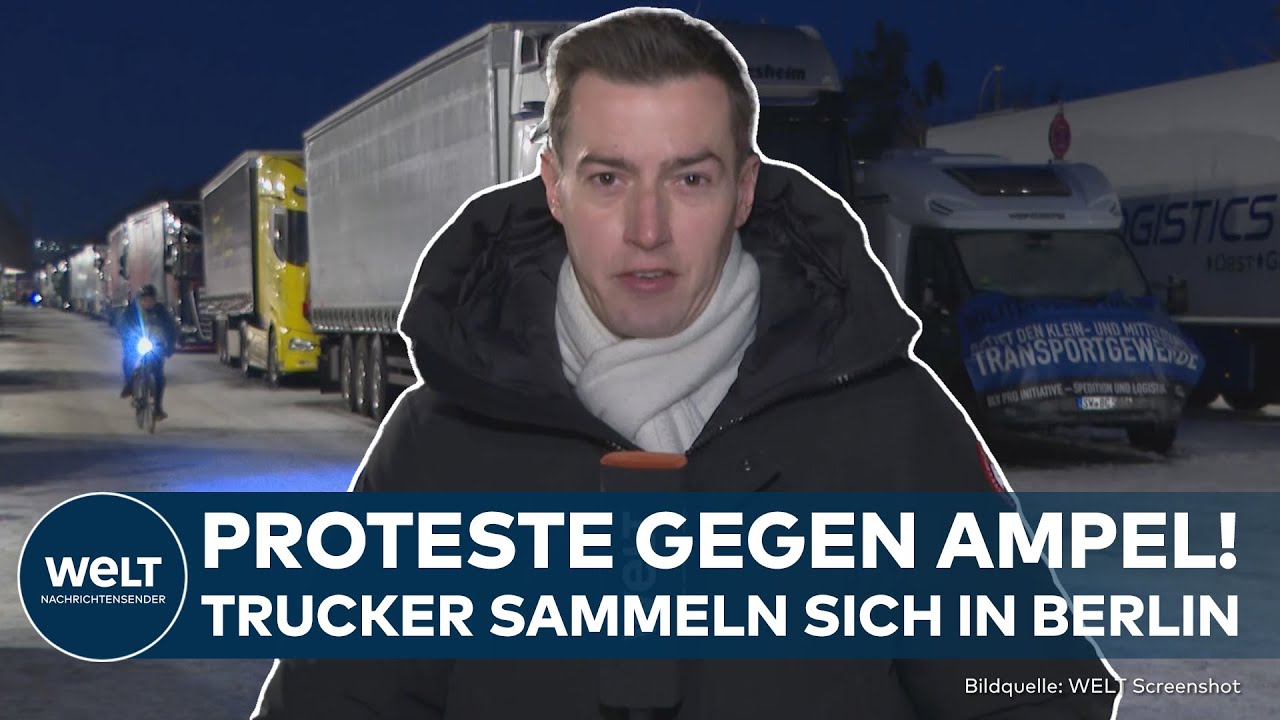 TRUCKER-PROTEST: Hunderte Spediteure sammeln sich am Brandenburger Tor! Wut und Frust über Ampel!