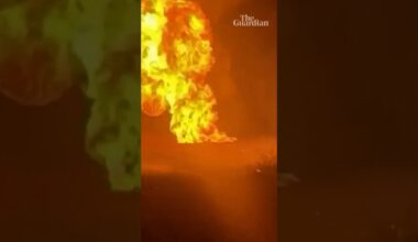 Kharkiv in flames after Russian missile onslaught