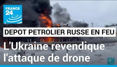 L'Ukraine revendique l'attaque sur un dépôt pétrolier russe • FRANCE 24