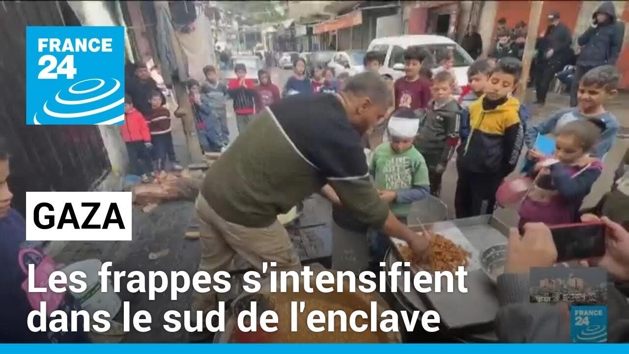 Gaza : les frappes s'intensifient dans le sud de l'enclave palestinienne • FRANCE 24