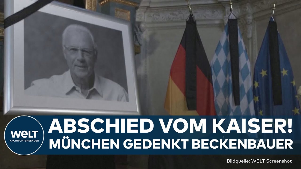 FRANZ BECKENBAUER: Abschied vom Kaiser! Gedenkfeier für Fußball-Legende in Allianz-Arena in München