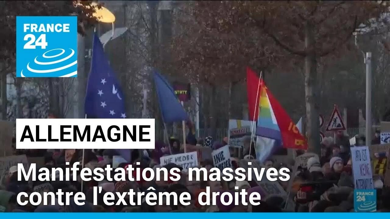 Allemagne : 1,4 million de personnes ont manifesté contre l'extrême droite • FRANCE 24