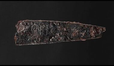 Danemark : un couteau  vieux de 2000 ans découvert gravé d'inscriptions runiques