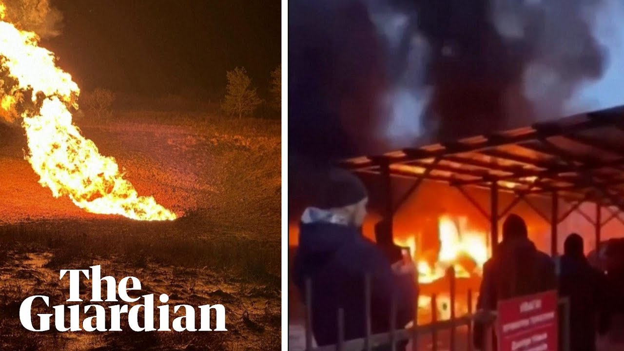 Gas pipeline hit as Russia strikes cities across Ukraine