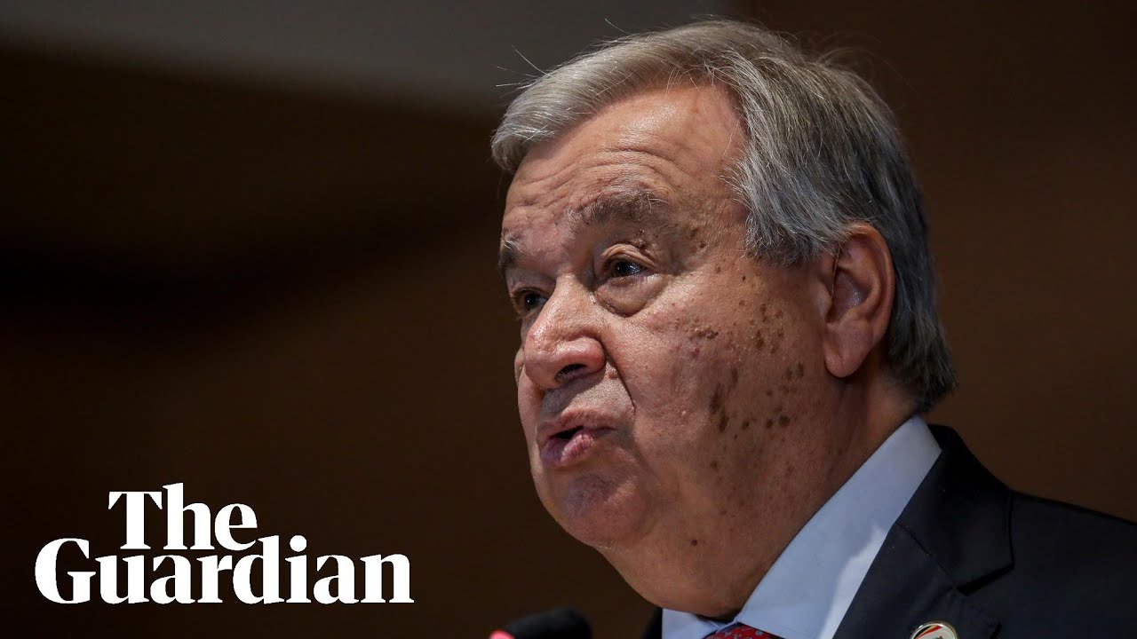 UN chief: refusal to accept two-state solution for Israelis and Palestinians 'unacceptable'