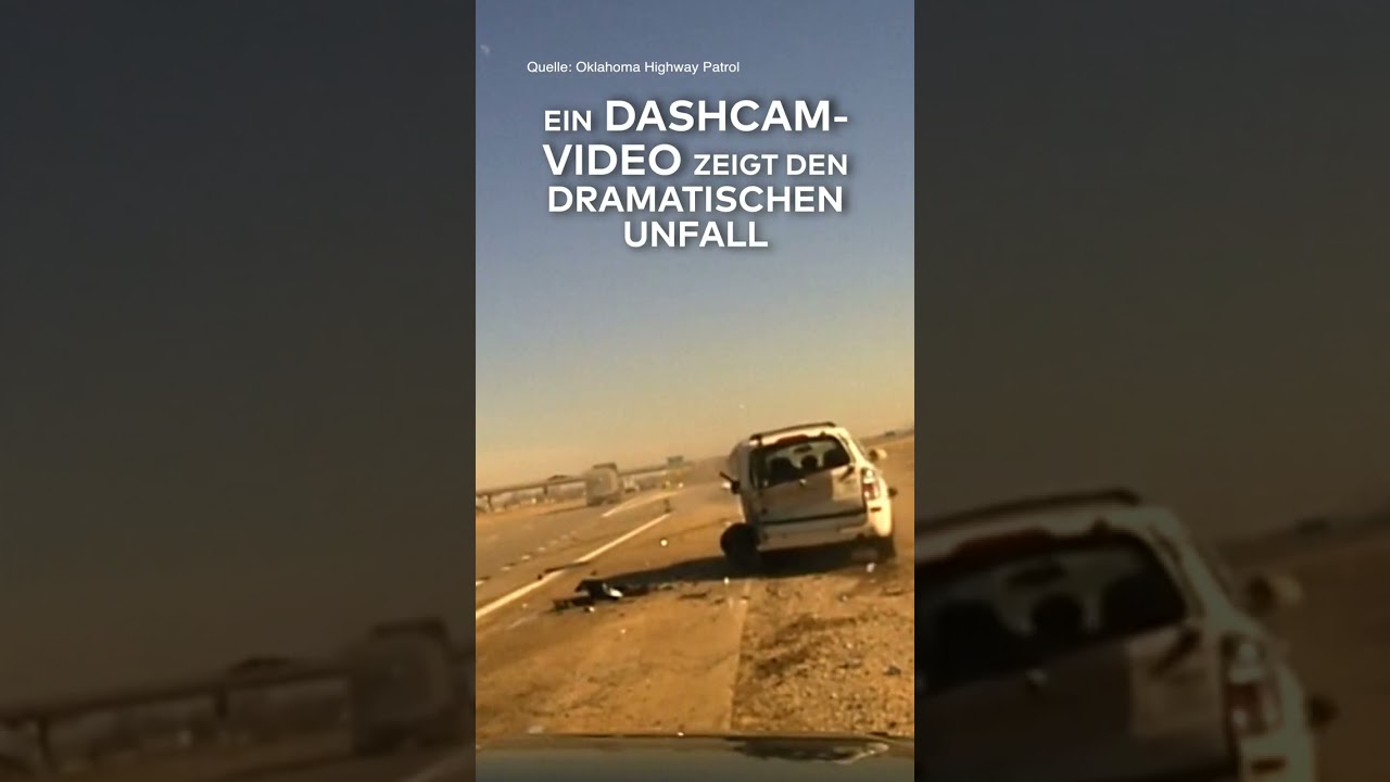 CRASH VOR DASHCAM: Horror-Unfall auf Highway – Polizist wird zu Boden geschleudert | WELT #shorts