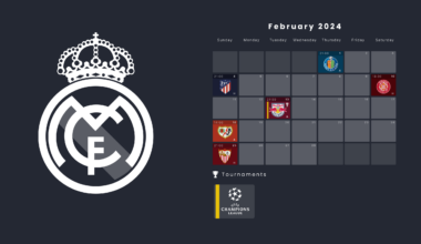 Real Madrid Schedule Feb 2024 Wallpaper 2560x1440 (EU UTC +1)