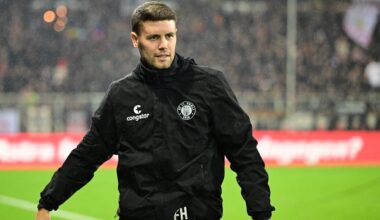 St. Pauli Trainer Fabian Hürzeler steht bei Leverkusen, Wolfsburg und Stuttgart auf der Liste