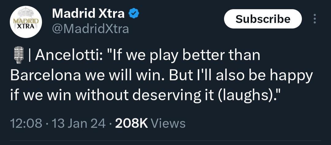 Love you, Ancelotti! 🤣