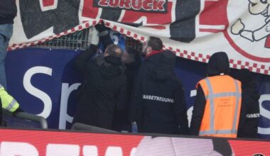 Bochum gegen Stuttgart: 40-minütige Unterbrechung wegen Zaunfahnen, obwohl Fluchttor noch geöffnet werden konnte