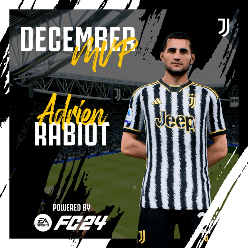 Adrien Rabiot is Juve December MVP