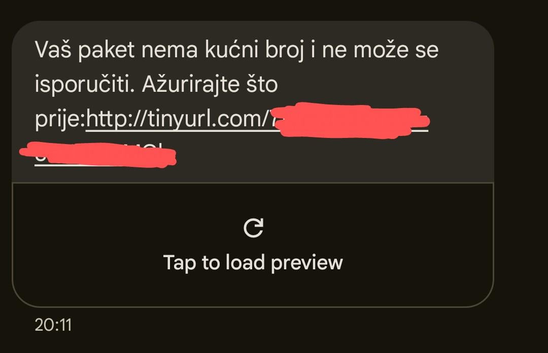 Neki novi scam ili sam paranoičan?