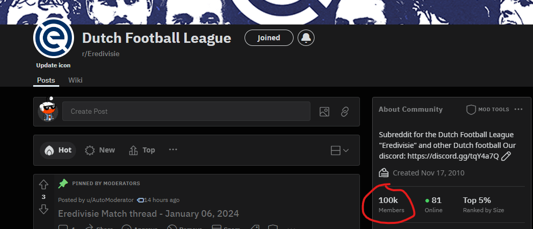 r/Eredivisie has now officially reached 100,000 subscribers!