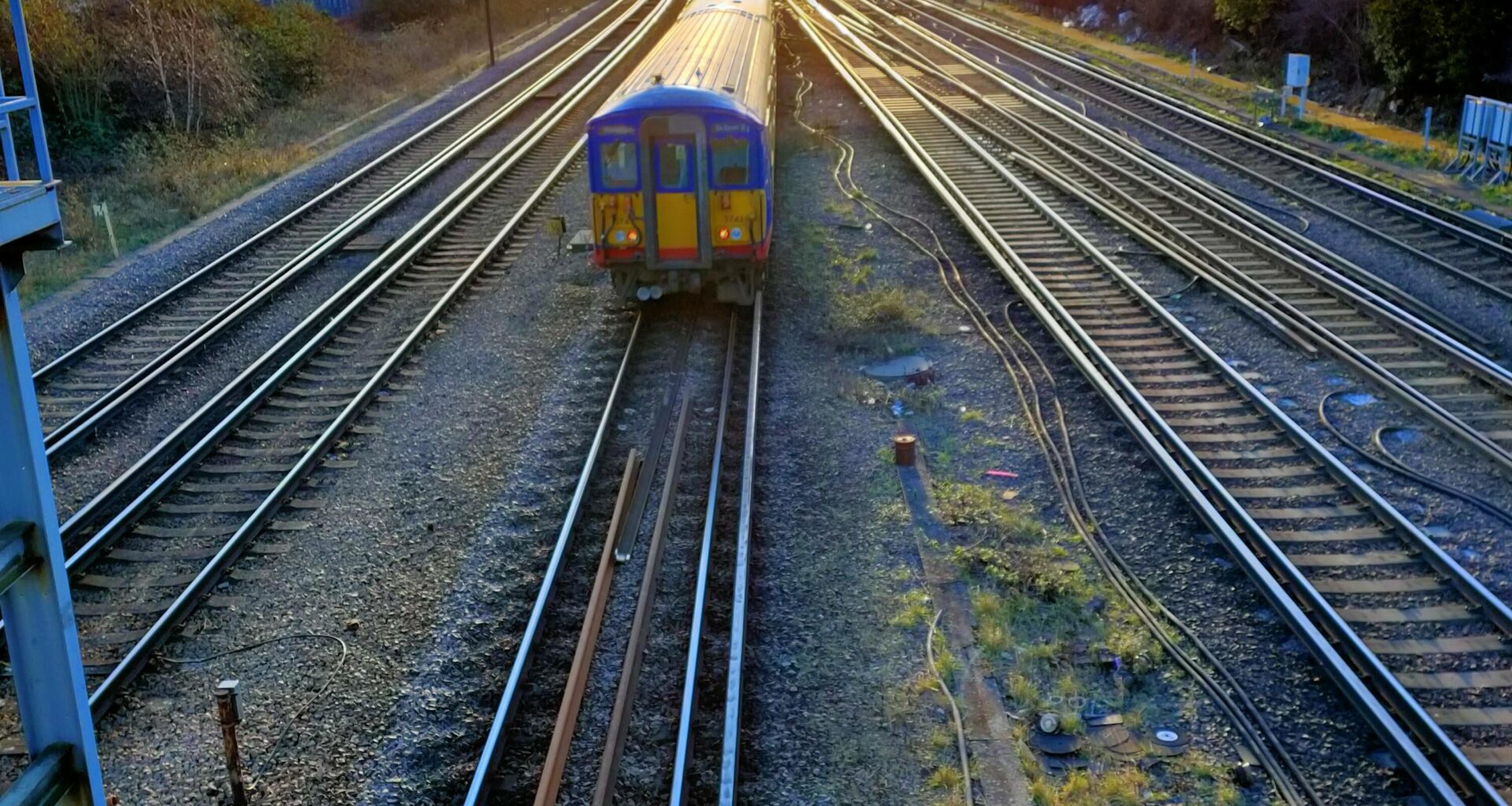 Wimbledon. The train driver waved back at my 7yr old son last night. My son was soooooo pleased, it made his day. 😊