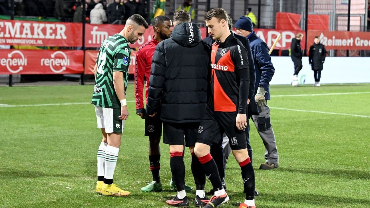 Match between Almere City and Fortuna Sittard will be replayed Wednesday 24 January at 18:45