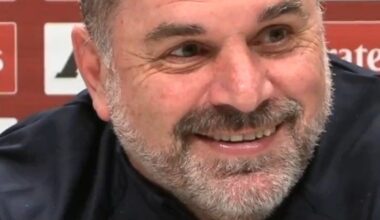 Ange Postecoglou responds when asked if he pictures himself winning trophies