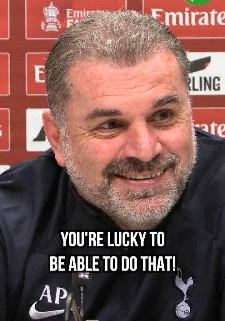 Ange Postecoglou responds when asked if he pictures himself winning trophies