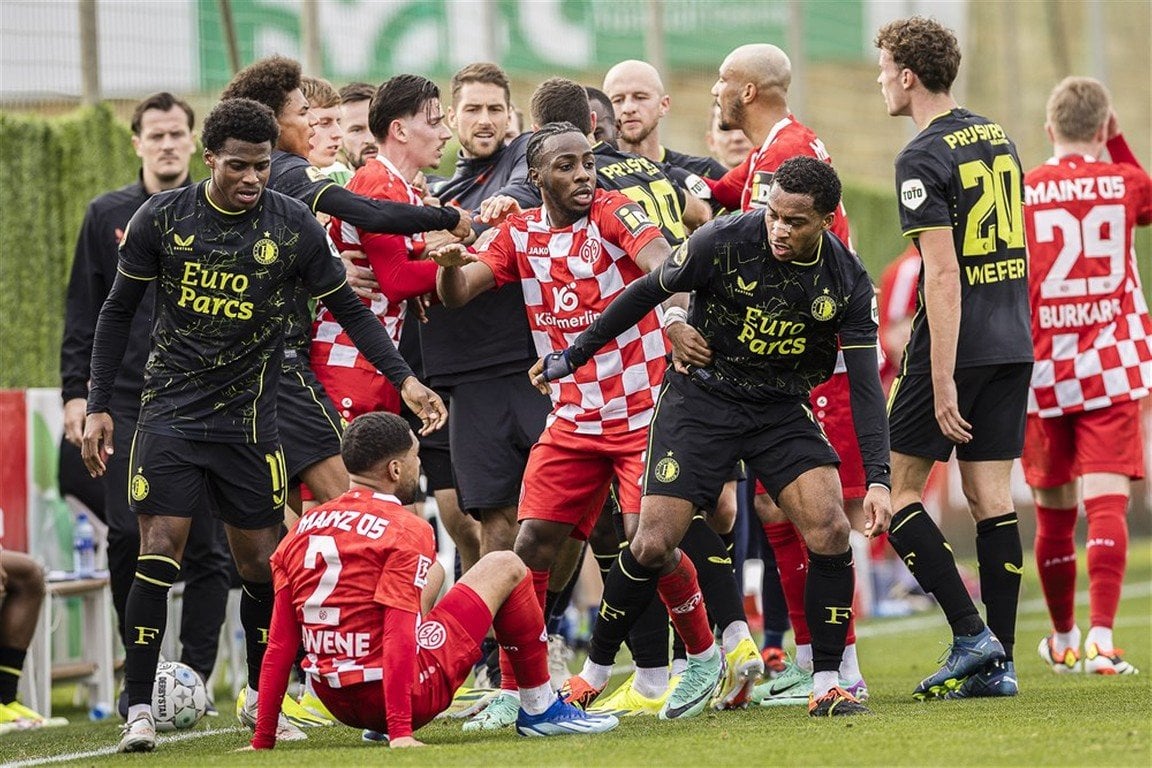 Feyenoord loses ''friendly'' match against Mainz despite impressive goal Van den Belt