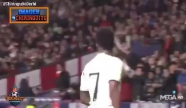 Vinicius tried to provoke Diego Simeone by gesturing the number 7 with his fingers. Diego Simeone’s response: “Number seven, your mother’s cunt.”