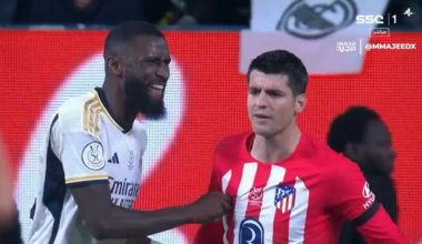Rudiger nipple twisting Morata