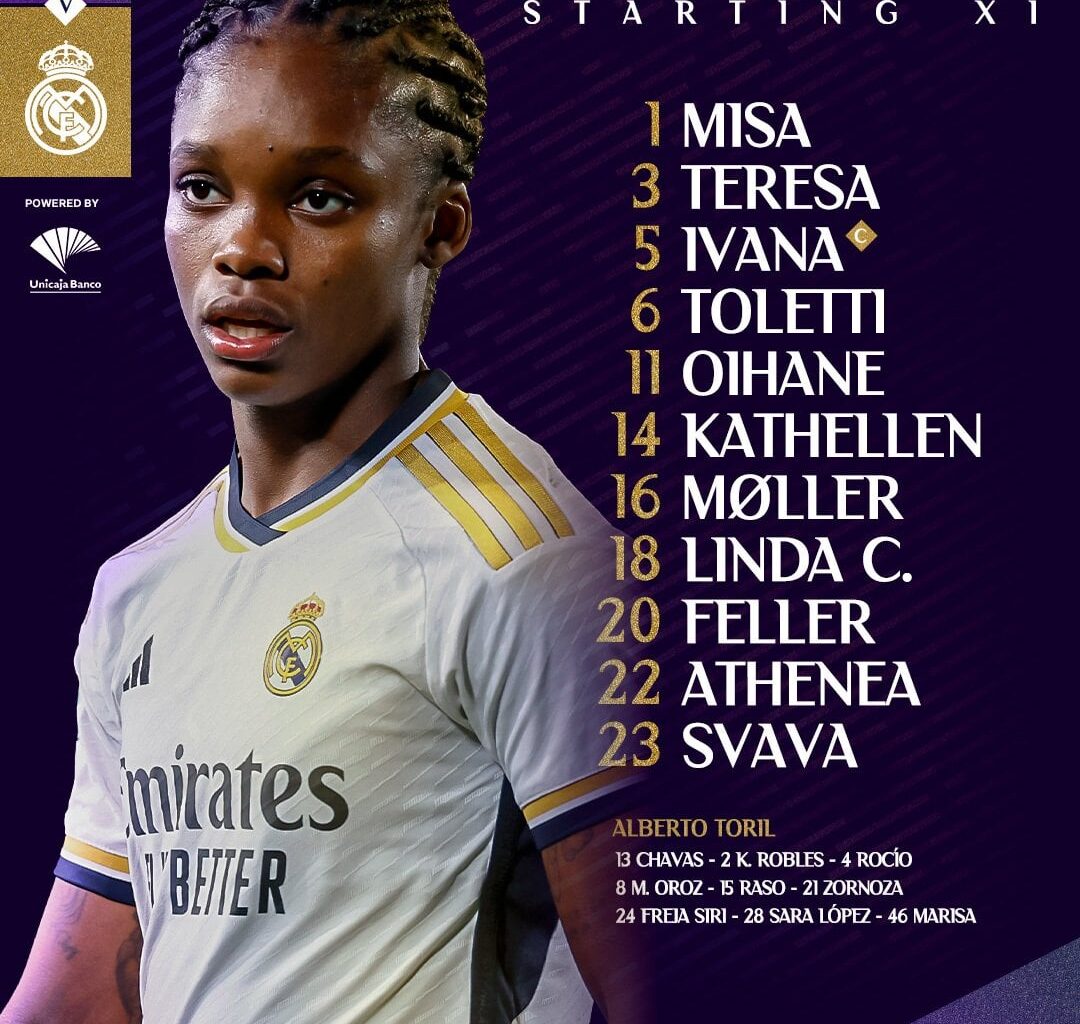 Our Starting XI against Real Betis (Copa de la Reina Round of 16)