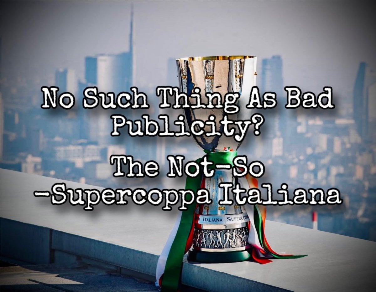 Empty stadiums are a long-held tradition for the Supercoppa; just 5,000 for Juventus-Parma (1996) and 7,000 for Inter-Sampdoria (1989). This article explores the troubled past of the Supercoppa, it’s sordid present…& the reason the FIGC are unlikely to kill it off