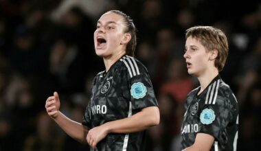 Ajax Women lose in Paris vs PSG and need a result in Amsterdam vs Roma next week