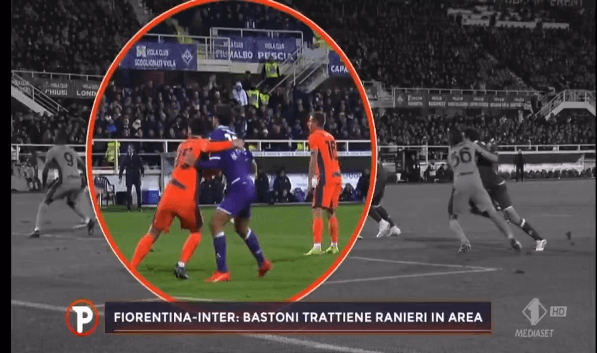 Graziano Cesari, former Serie A referee on the alleged penalty offense during Fiorentina-Inter: “They are both holding each other. The referee made the correct decision: not a penalty kick.”