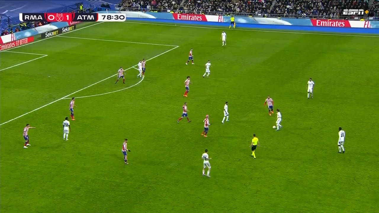 Rodrygo for us, a year ago to the date in the Copa Del Rey