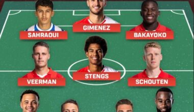ESPN's Team of the first half of the 2023/24 season as voted on by readers and pundits.